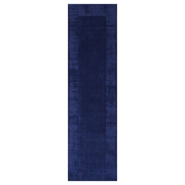 Handloom Plain Runner - Navy